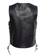 JTS Laced Sided Leather Waistcoat